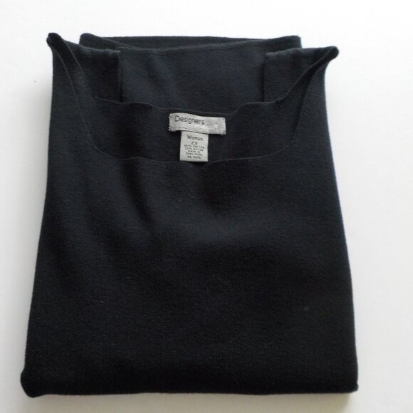 Designers NWT - tank top - sweater - black - size 2x - sleeveless (260) - Picture 2 of 4